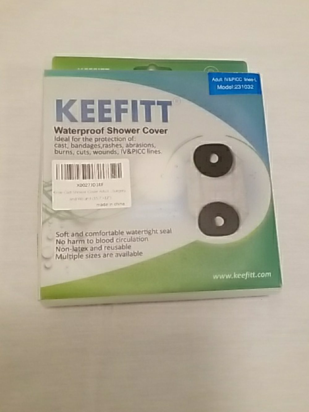 Keefitt Waterproof Shower Cover - White